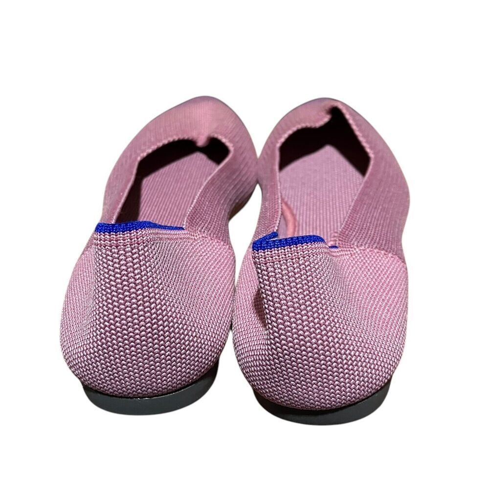 Rothys Flats Womens 8 Pink The Point Slip On Shoes Rosebud Washable Knit Spring - Picture 9 of 10